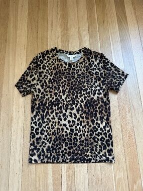 Top shop leopard t shirt